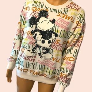 Mickey Mouse beyond classic graffiti sweat Sz M